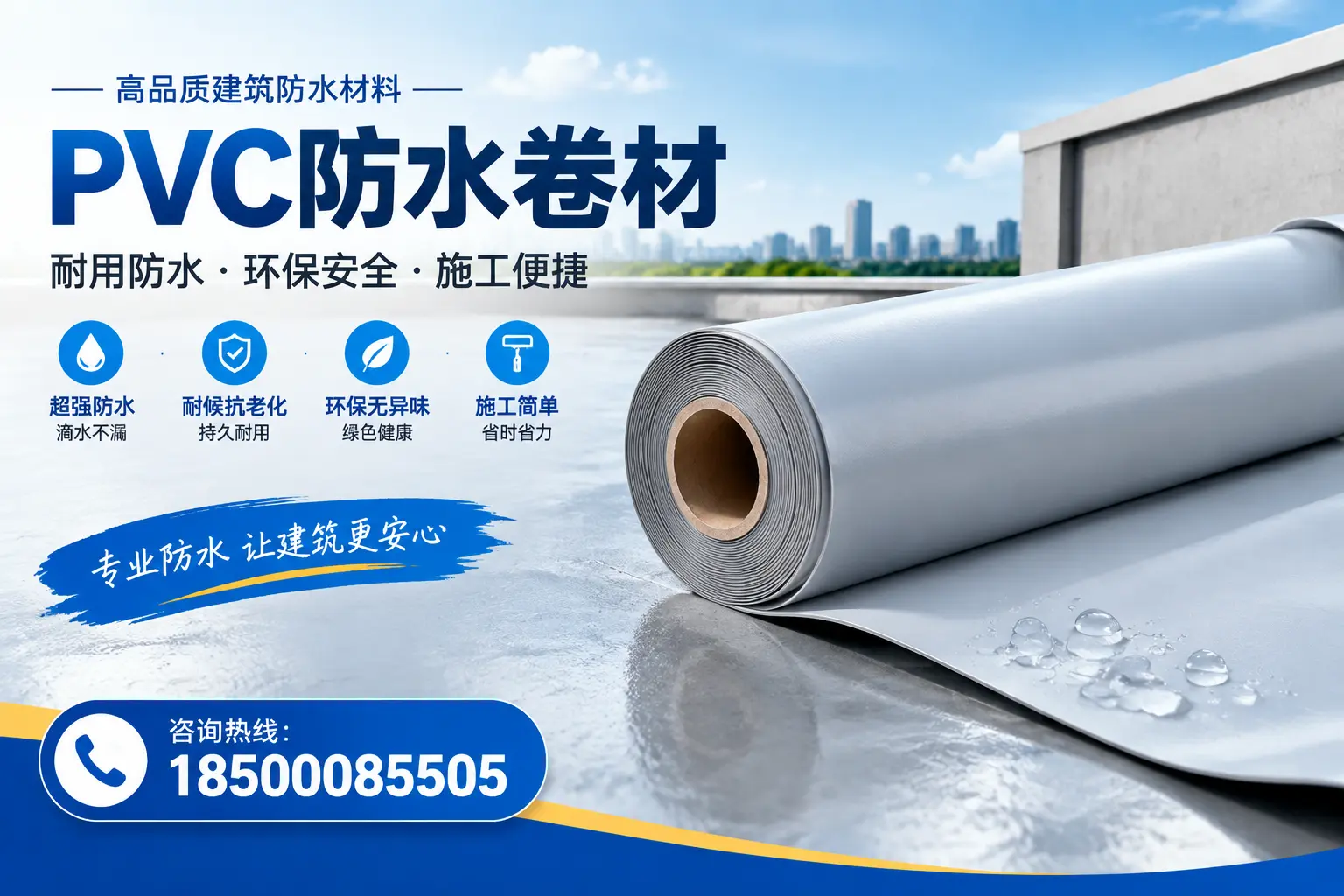 PVC防水卷材选型对比:如何做出明智选择?渭南指南