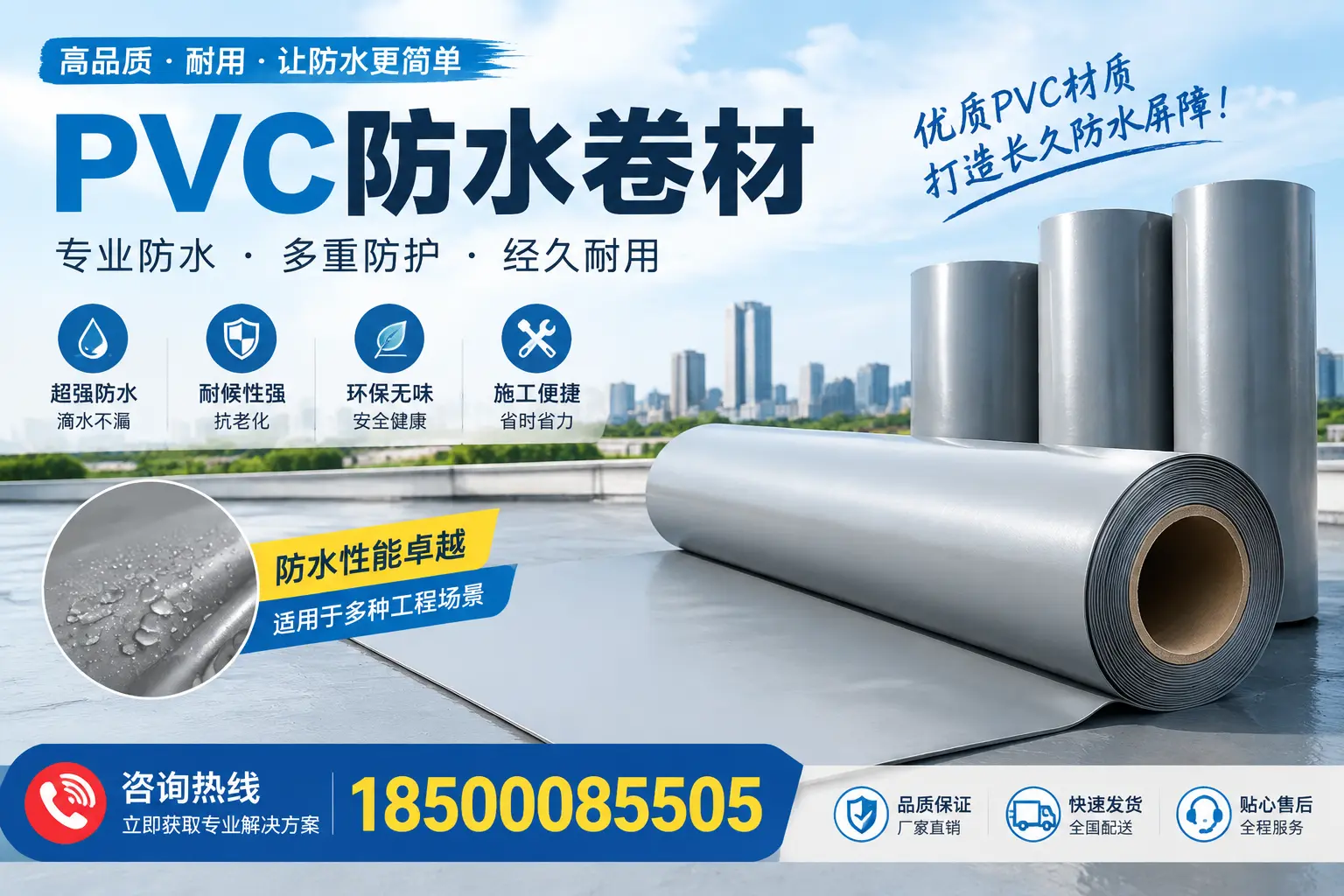 什么是pvc防水卷材?渭南消费者需了解的基础知识