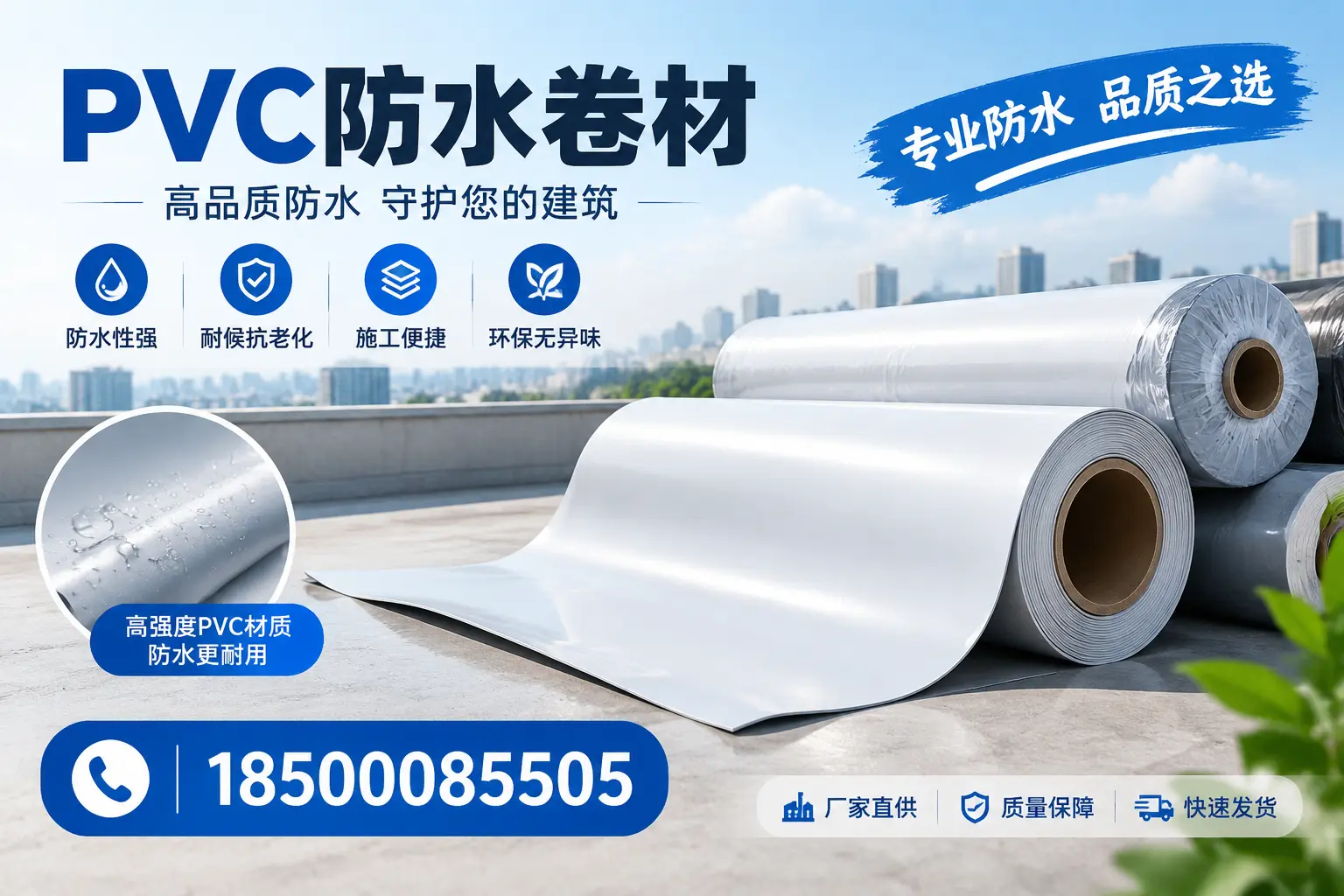 常见pvc防水卷材选型误区，渭南用户必看