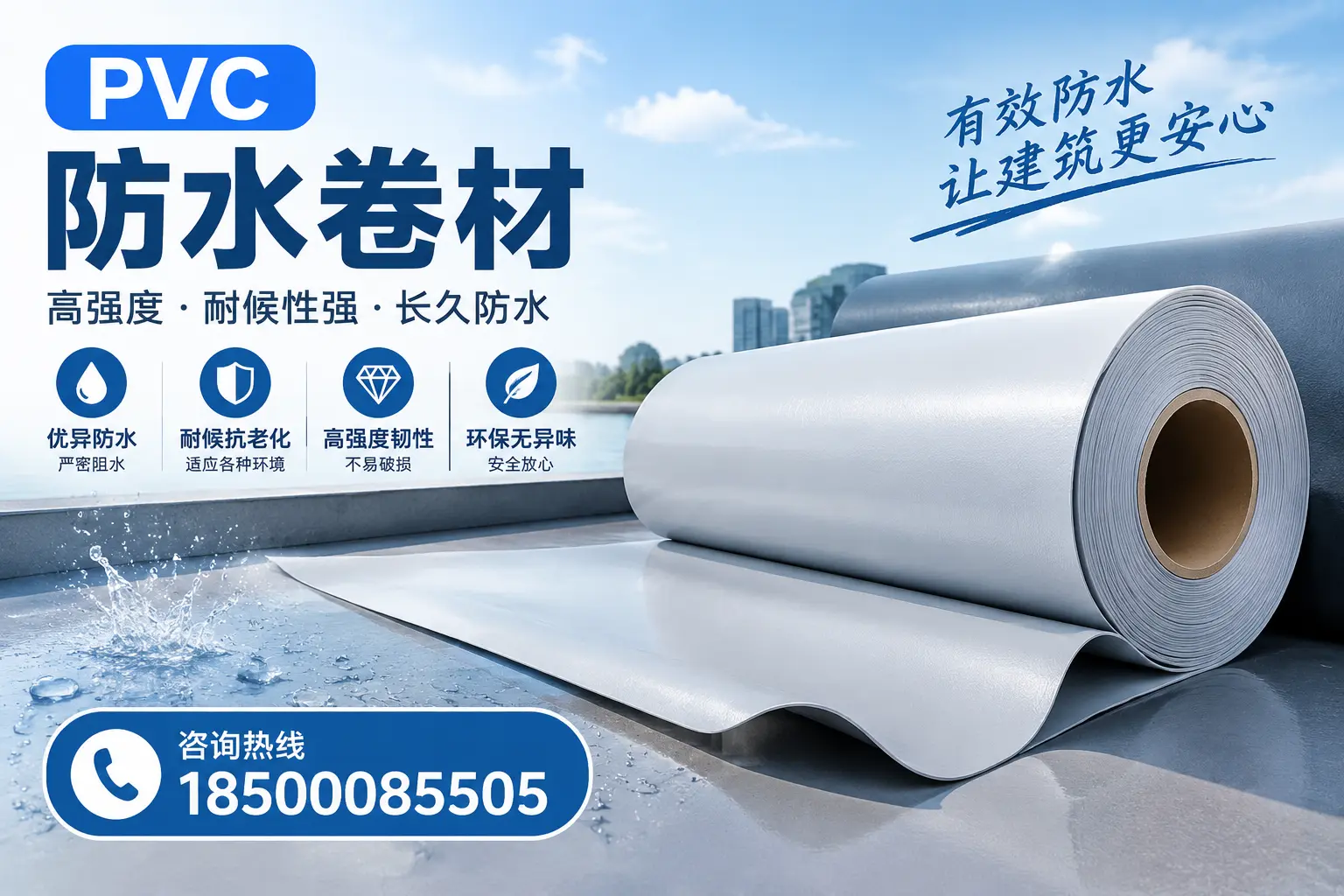 PVC防水卷材的环保特性与可持续发展探讨渭南