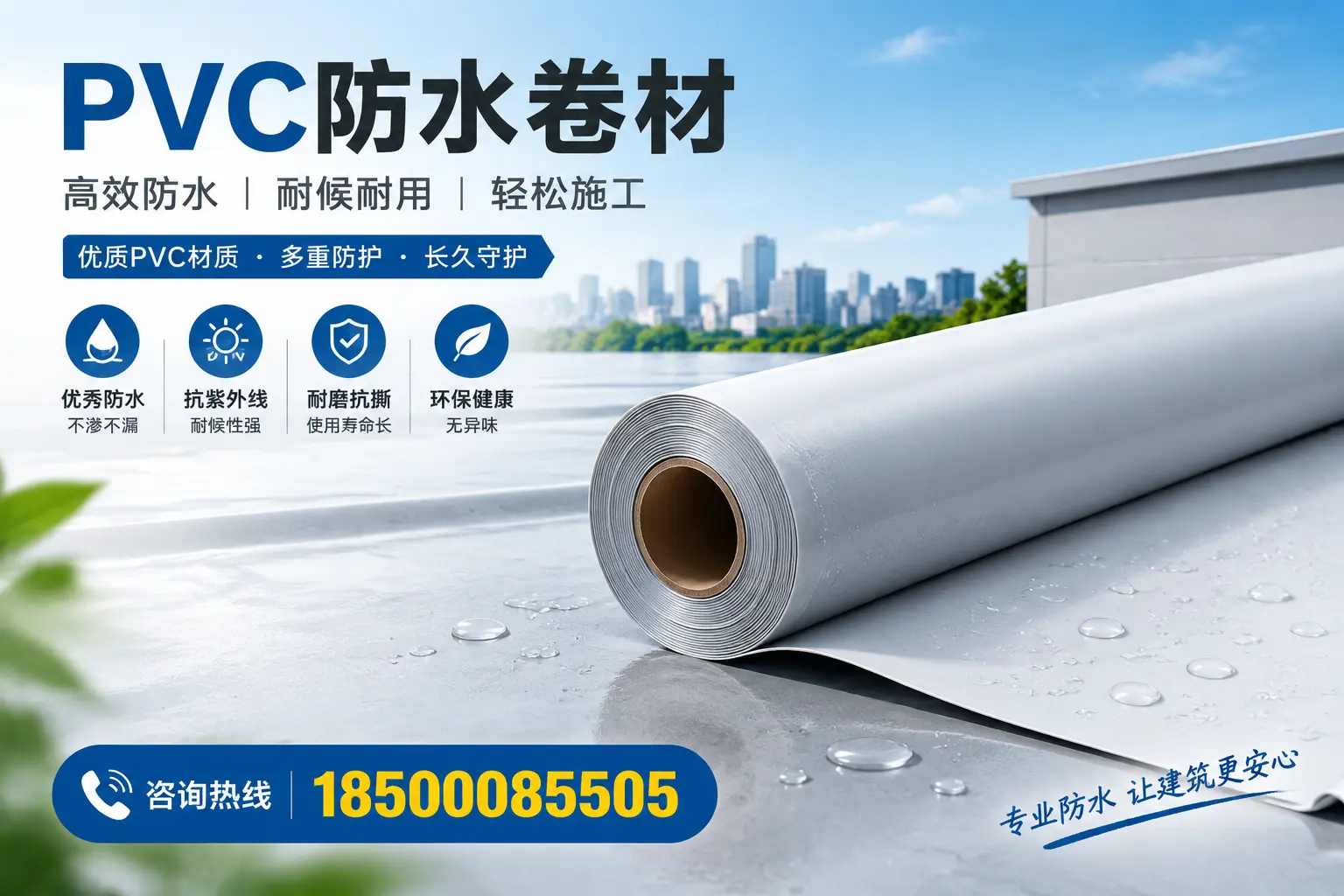 选择PVC防水卷材时需关注的技术参数,渭南指南