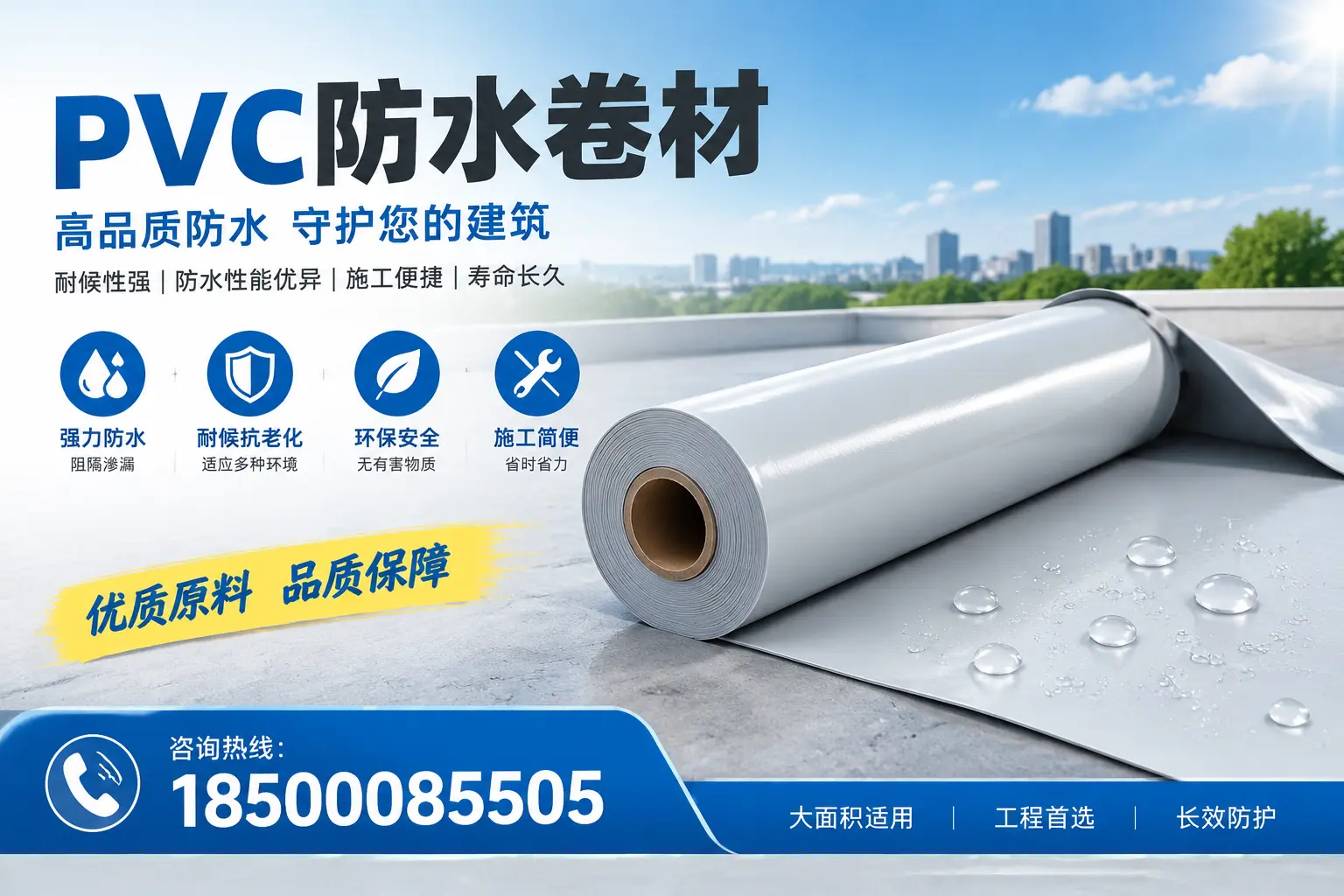 如何选择适合的PVC防水卷材厚度,特别是在渭南的需求